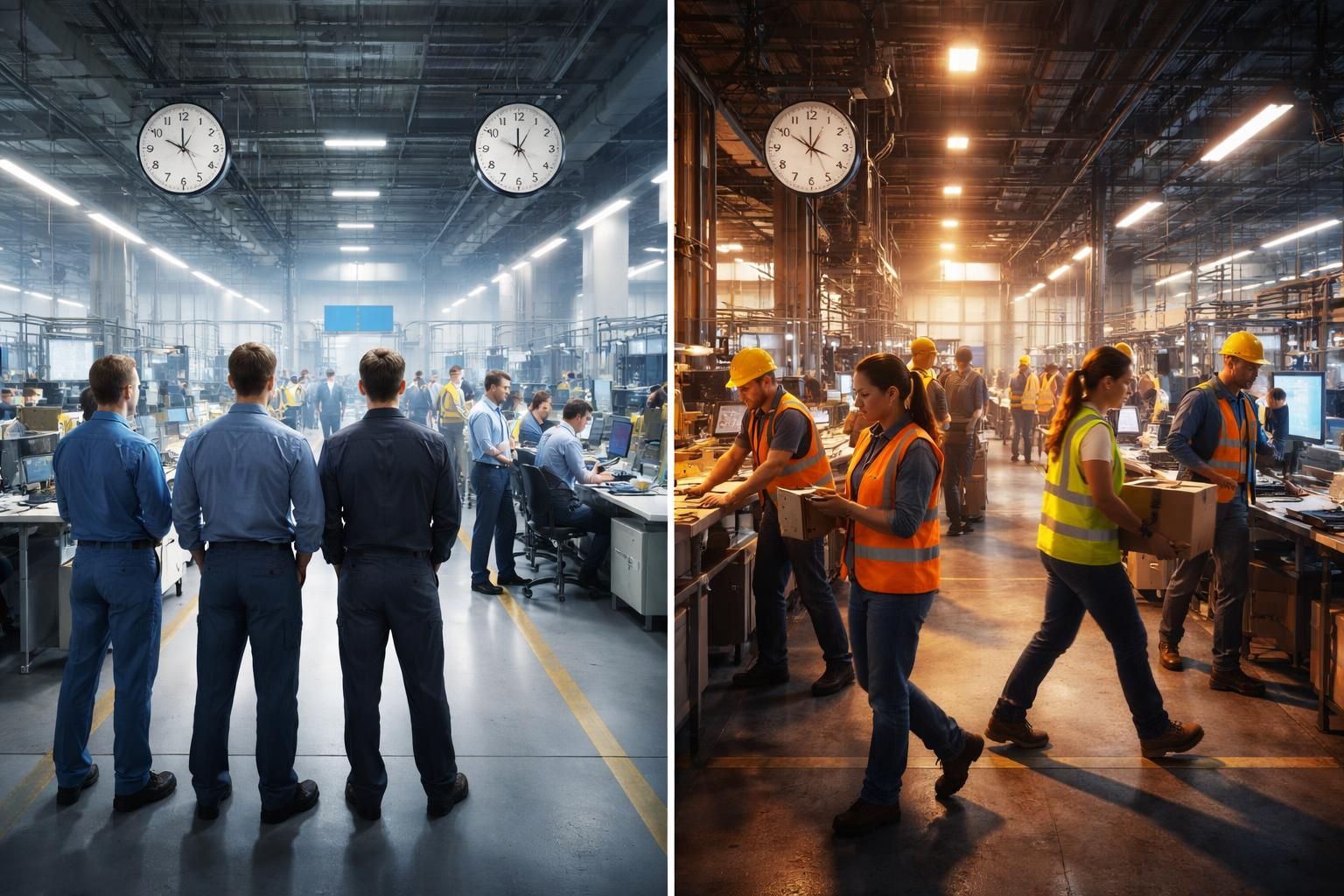 découvrez les différences essentielles entre le travail posté et le travail en shift, deux modalités d'organisation du temps de travail souvent confondues.